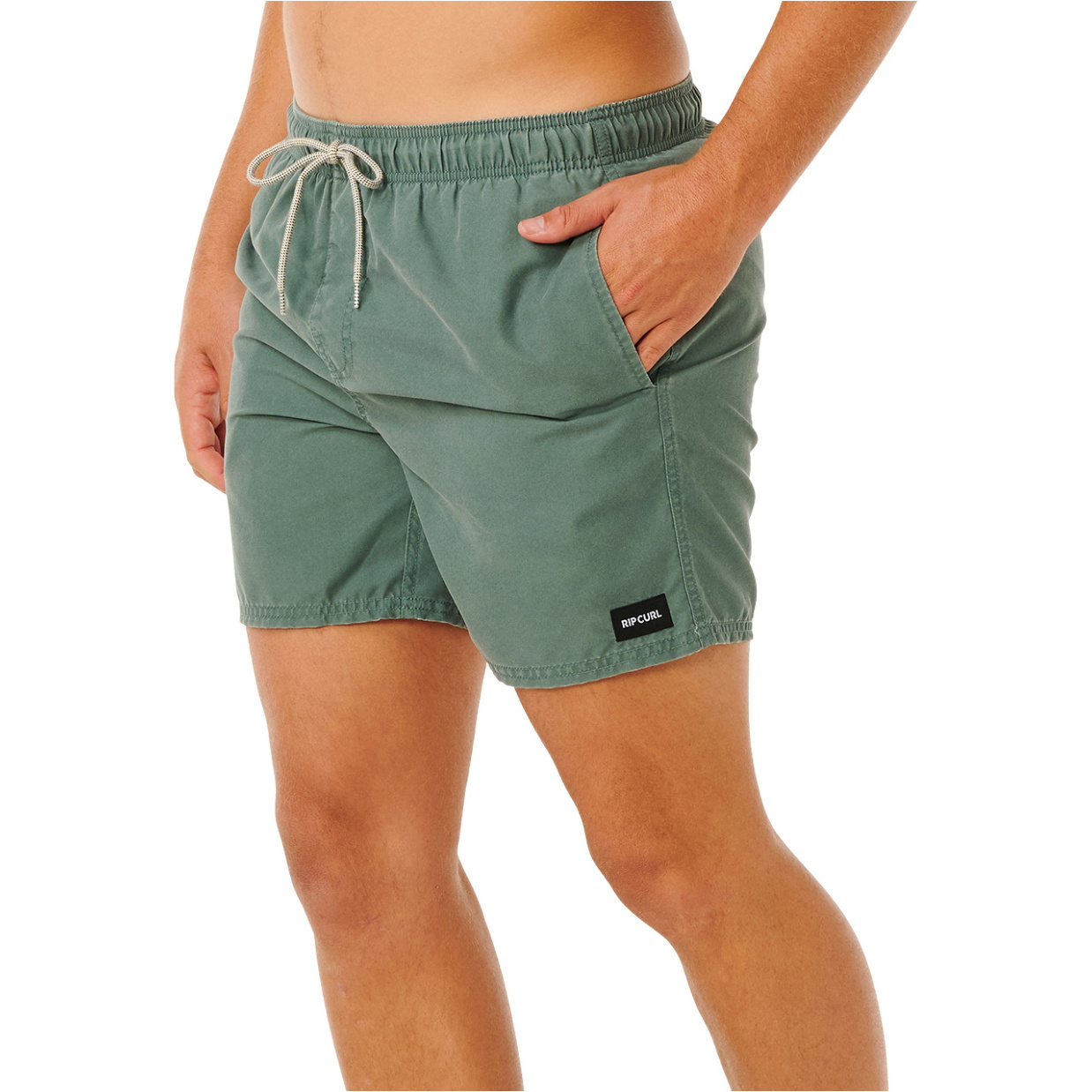 2026 Rip Curl Männer Offset Washed Volley Boardshorts 0ENMBO - Moss